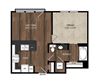 Main Street Flats Apartments Phase II 1x1 D Floor Plan Main Street Flats Apartments Phase II 1x1 D Floor Plan